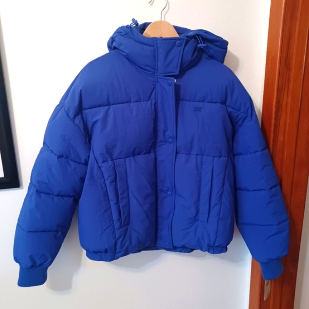 ⛔️SOLD⛔️🆕️NWT Levi's Women's Cinch Waist Puffer Jacket Crop Puffer Coat - Picture 4 of 16
